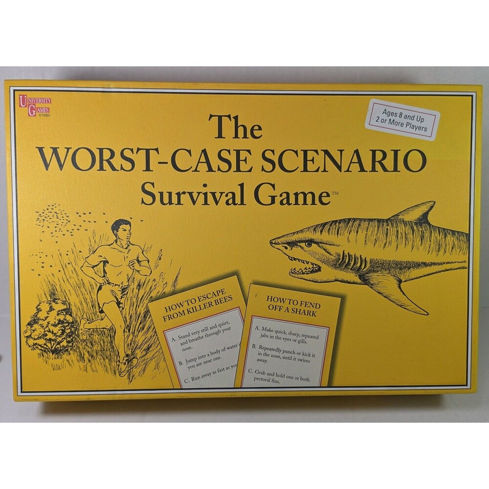 Worst Case Scenario Survival Game COMPLETE University Games 2001